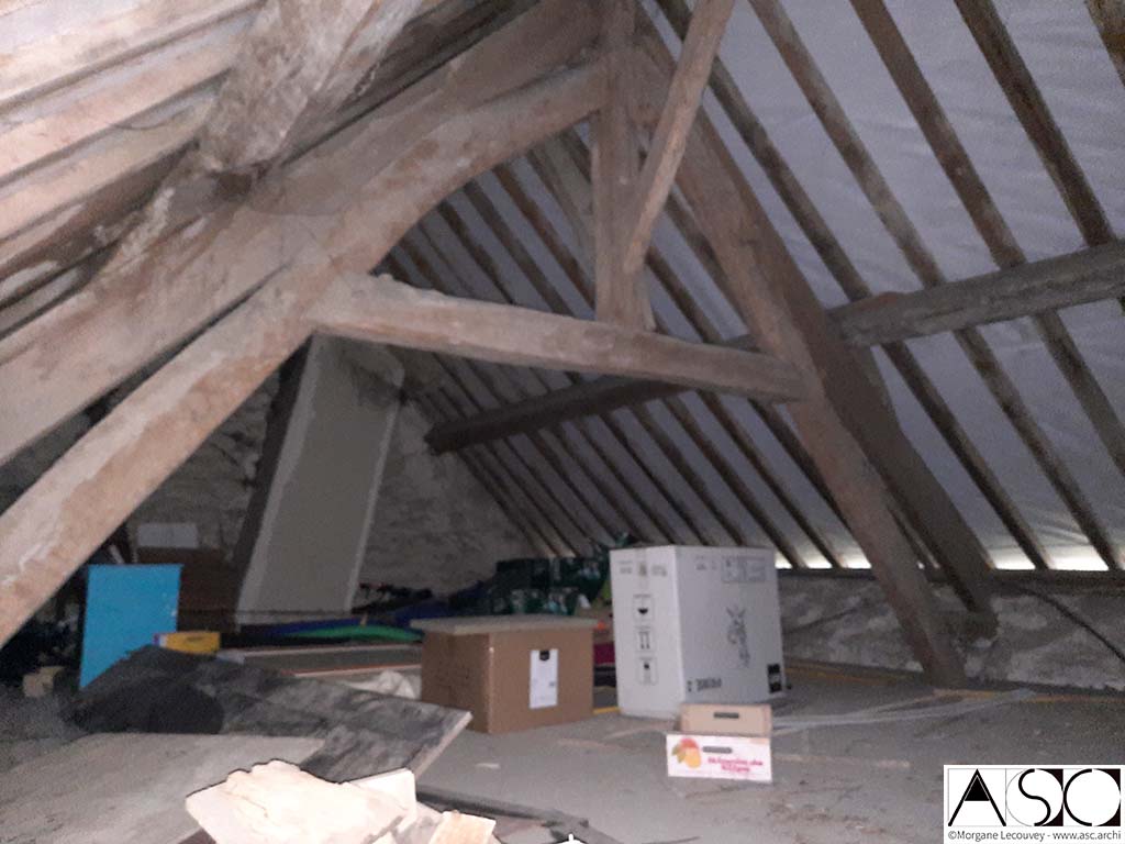 Avant travaux — Isolation Rénovation Combles Longère