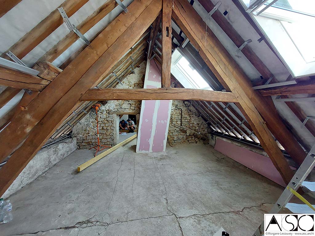 Avant travaux — Isolation Rénovation Combles Longère