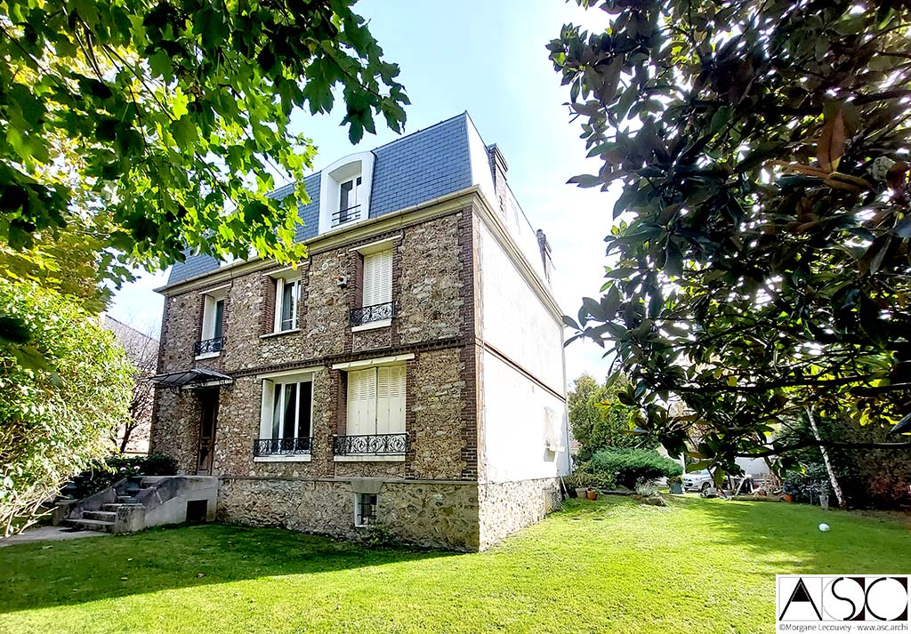 Après travaux — Surélévation Mansart Maison