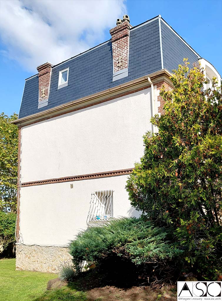 Après travaux — Surélévation Mansart Maison