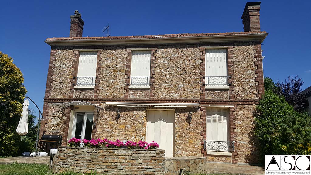 Avant travaux — Surélévation Mansart Maison