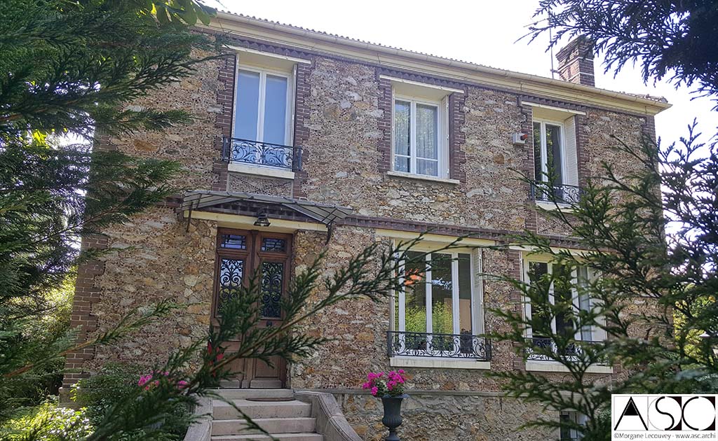 Avant travaux — Surélévation Mansart Maison