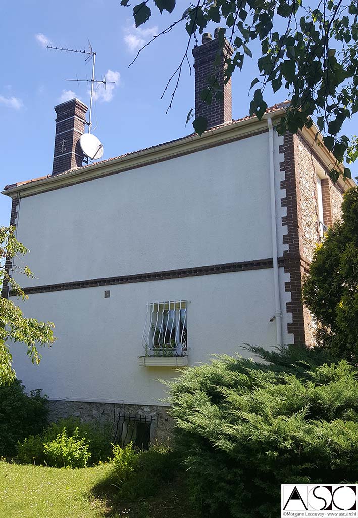 Avant travaux — Surélévation Mansart Maison